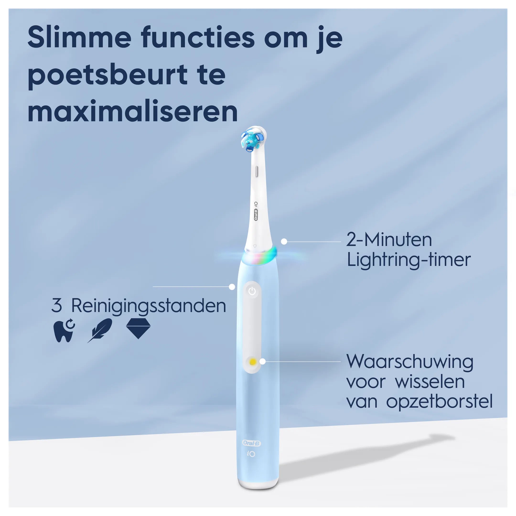Oral-B Elektrische tandenborstel iO3 blauw + pouch special edition