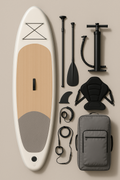 Oppusteligt paddleboard beige gr PVC rekreativ brug i s eller hav 3208415 cm zmzNUgx552gA