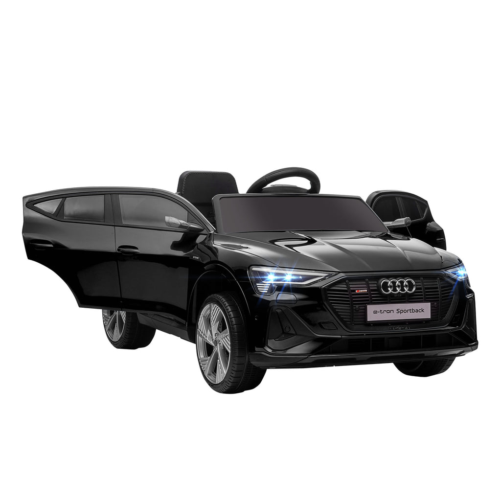 HOMCOM elektrische kinderauto voor 3-5 jaar, 3-5 km/u, zwart, 108 x 60 x 47 cm