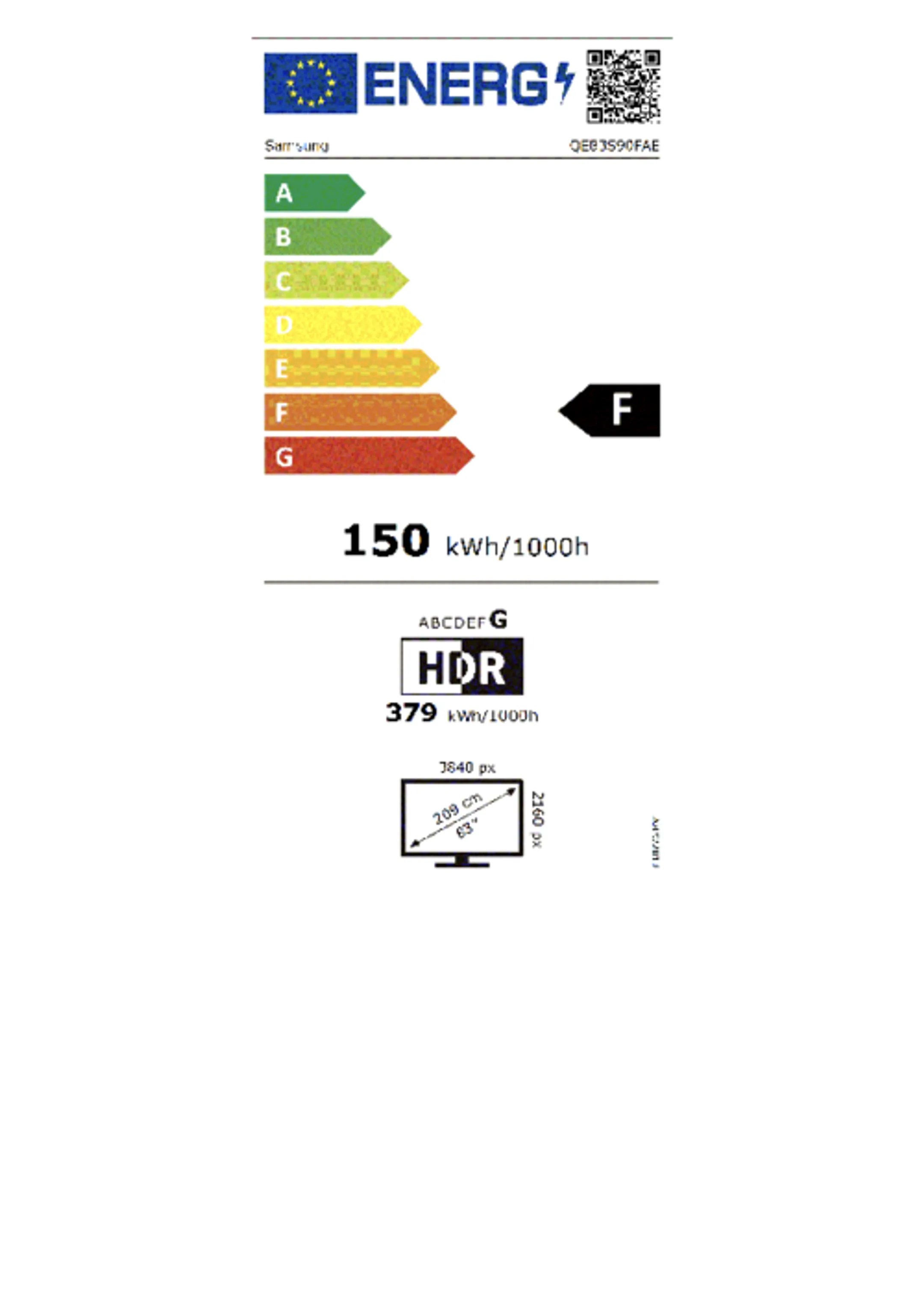 Samsung OLED 4K QE83S90F (2025) - 83 inch
