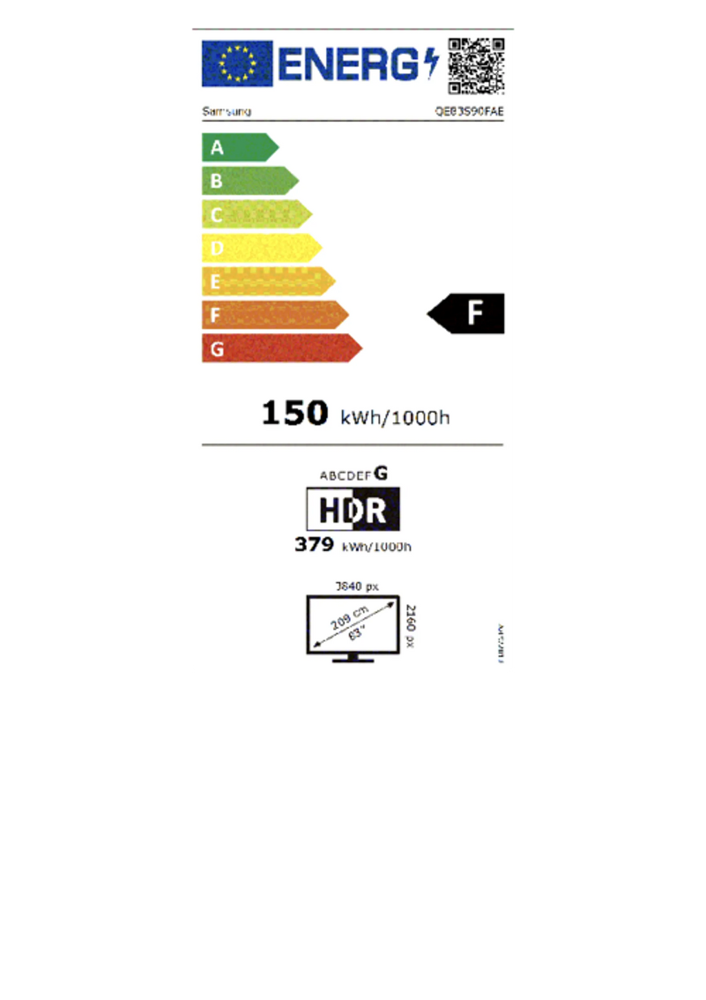 Samsung OLED 4K QE83S90F (2025) - 83 inch