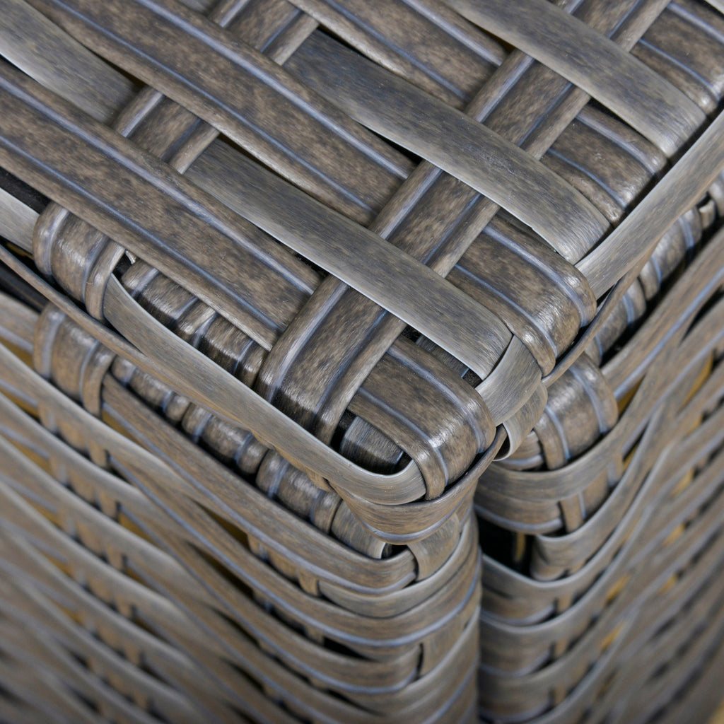 Outsunny poly-rotan zitset 10-delige zitgroep tuinset bankstel tuinmeubelen