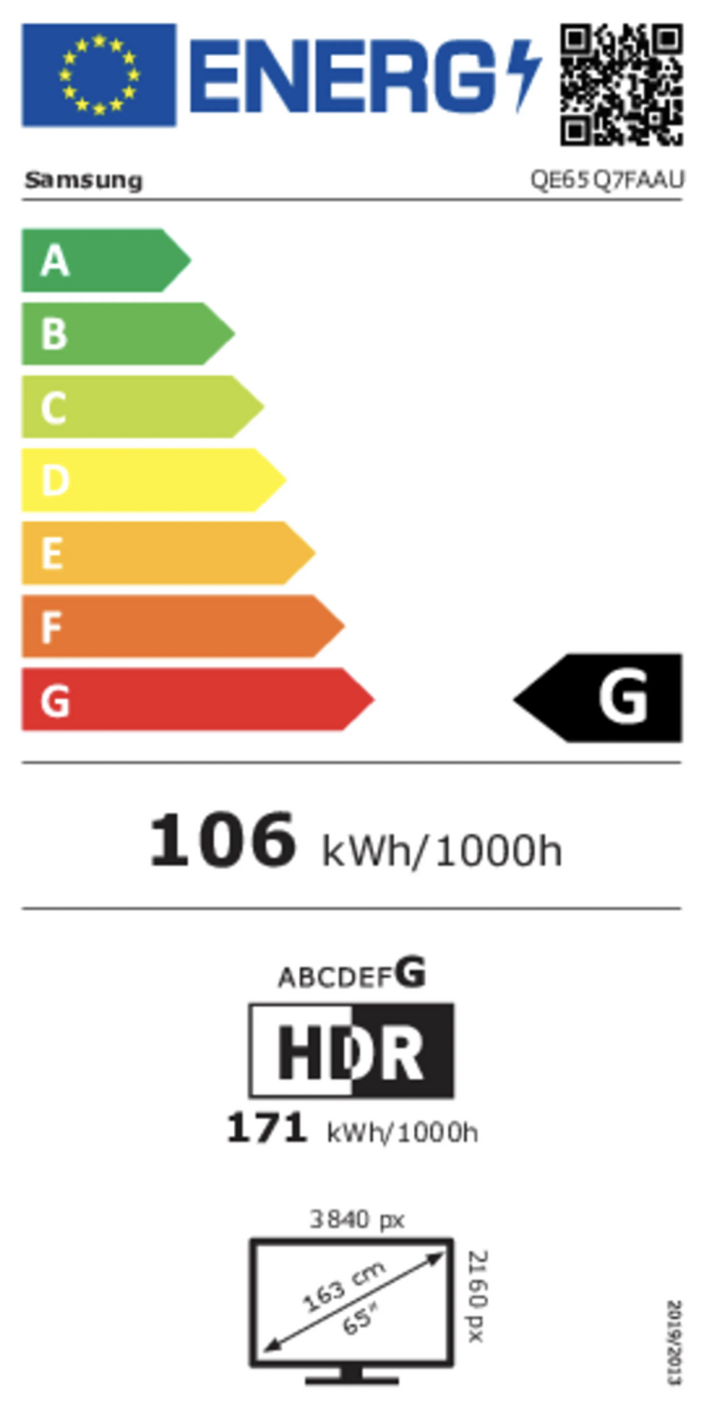 Samsung QLED TV 4K QE65Q7F2AUXXN (2025) - 65 inch