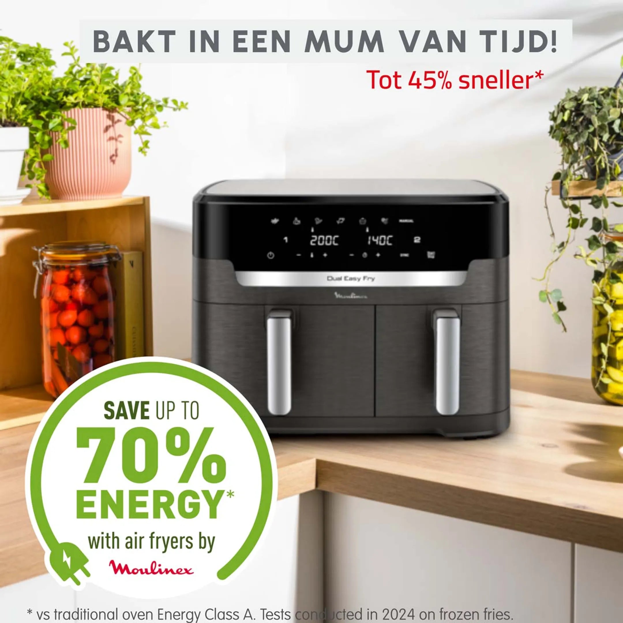 Moulinex Airfryer Dual Easy Fry XXL EZ942HF0