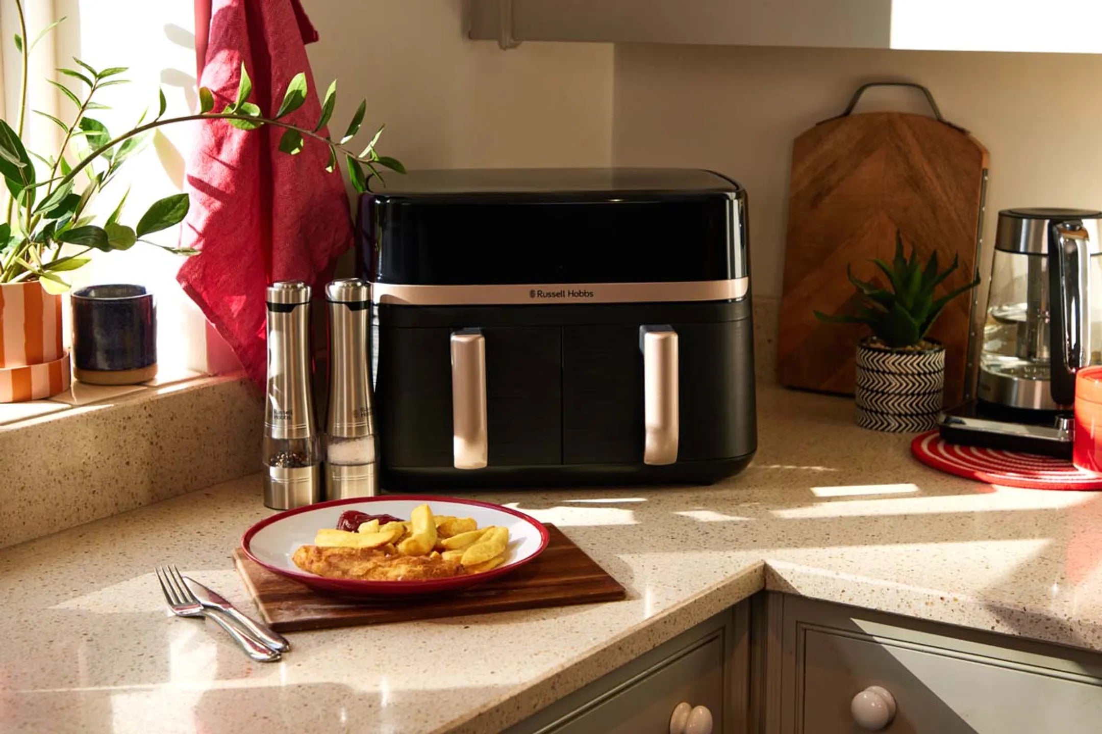 Russell Hobbs  Airfryer Dual Basket 27680-56 - 9L