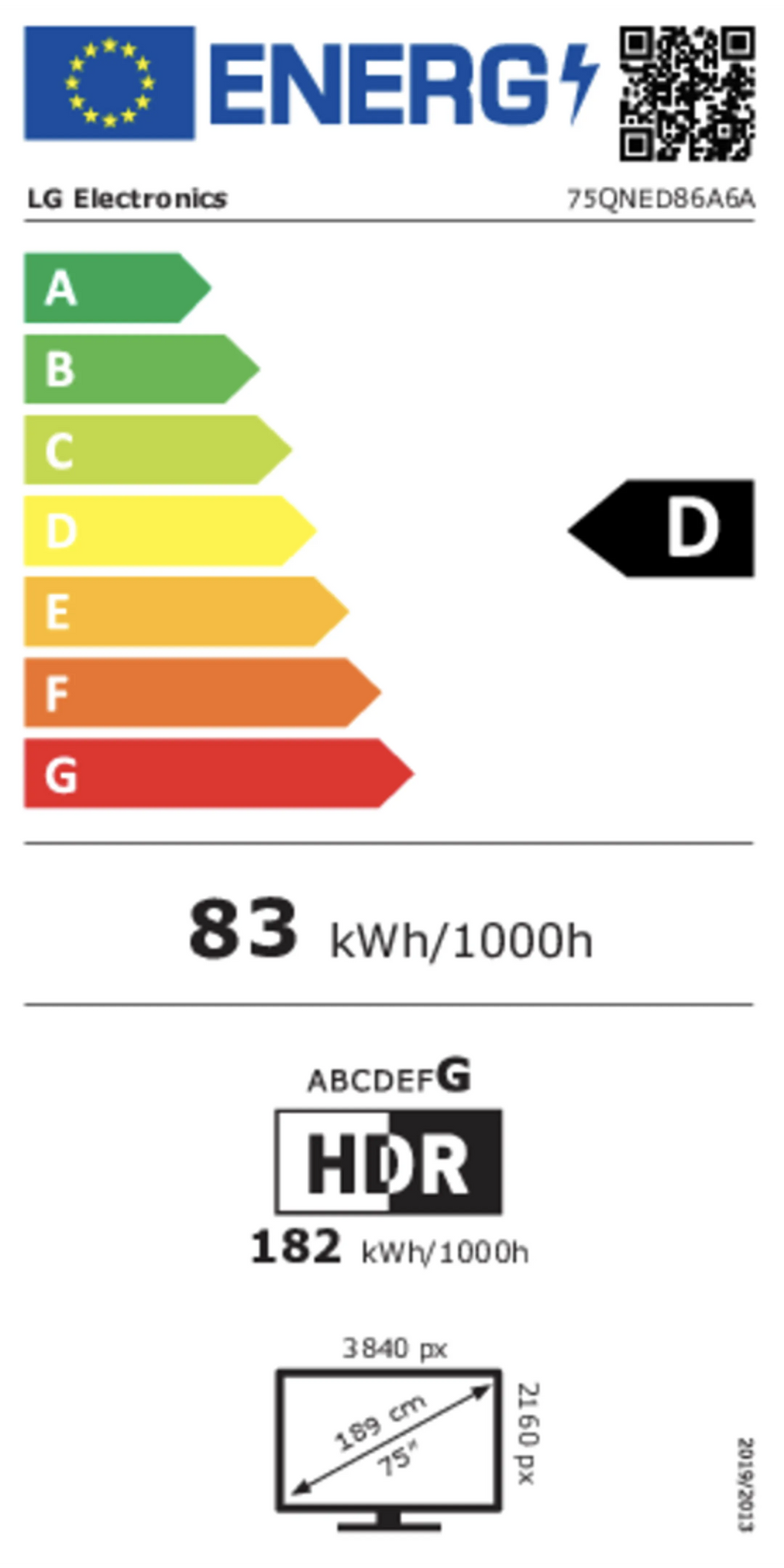LG QNED evo AI MiniLED 4K TV  75QNED86A6A (2025) - 75 inch