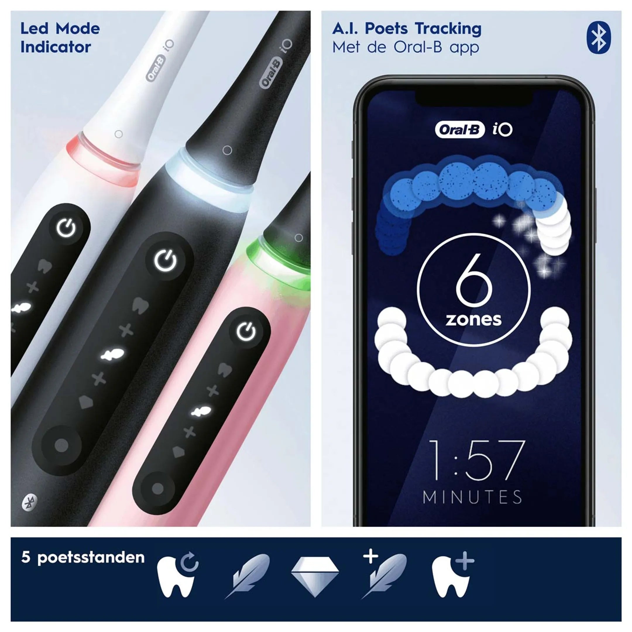 Oral-B Elektrische tandenborstel iO5S Blush pink
