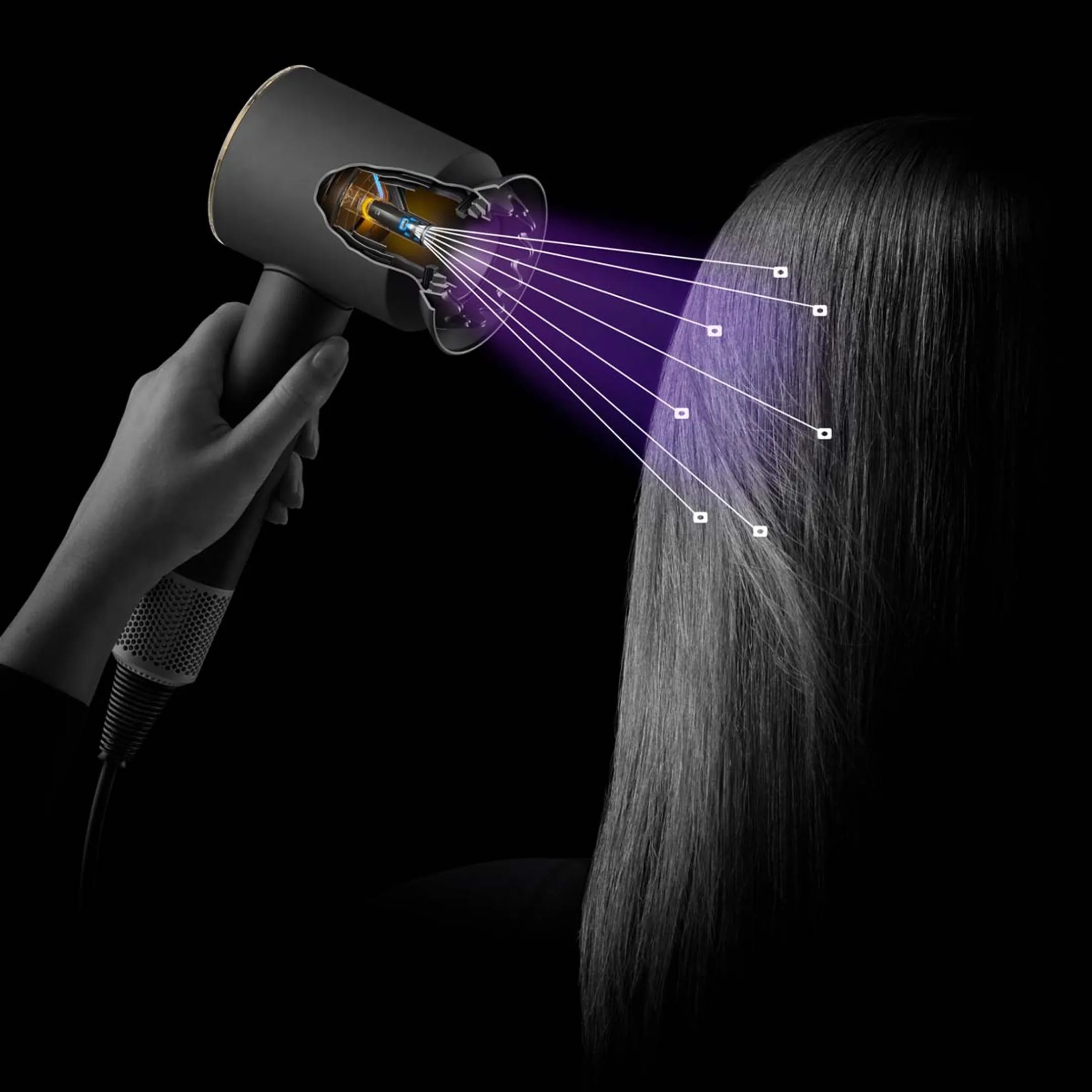 Dyson Supersonic Nural Straight + Wavy Ceramic Pink