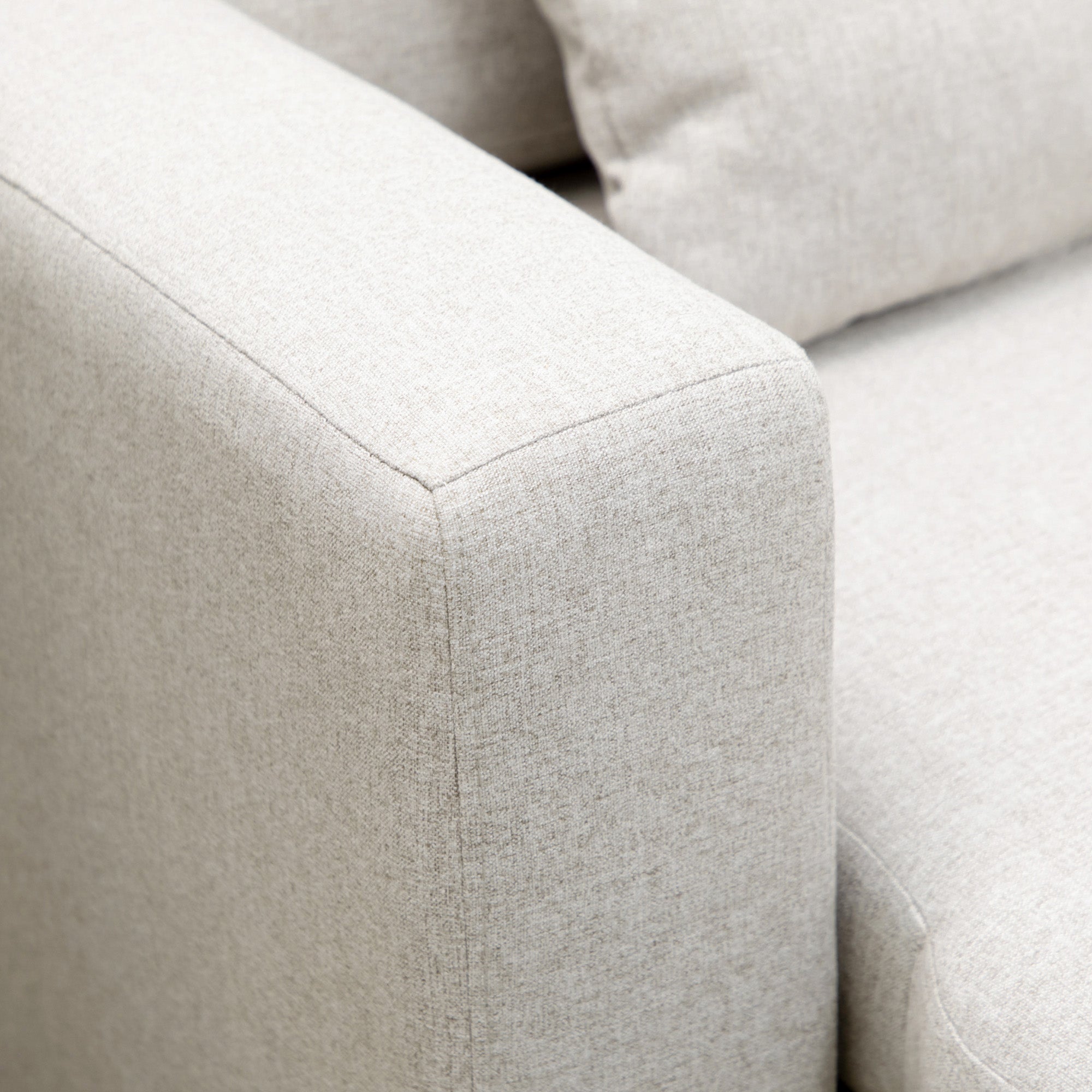 HOMCOM Slaapbank Hoekbank met Bedfunctie, inclusief 2-Zits Sofa, Eenpersoonsbed, L-vorm met Opbergruimte, 2 Kussens Crèmewit
