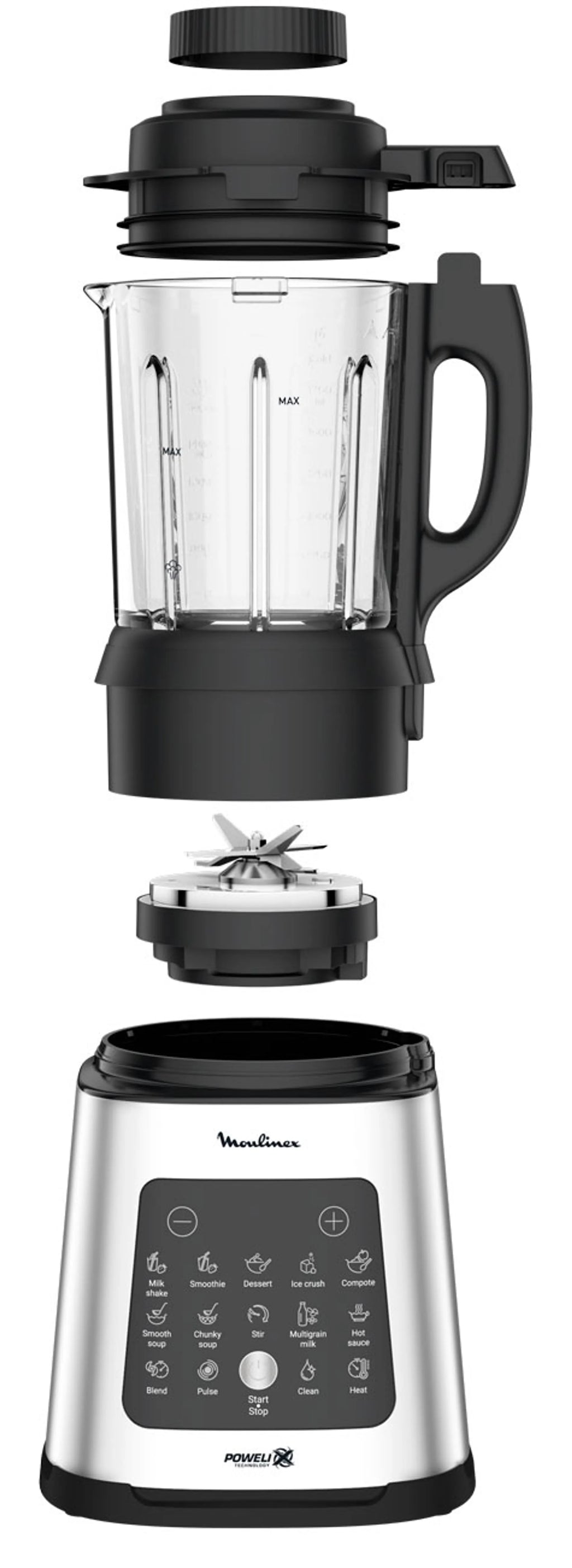 Moulinex Verwarmende Blender Perfectmix Cook LM835D10