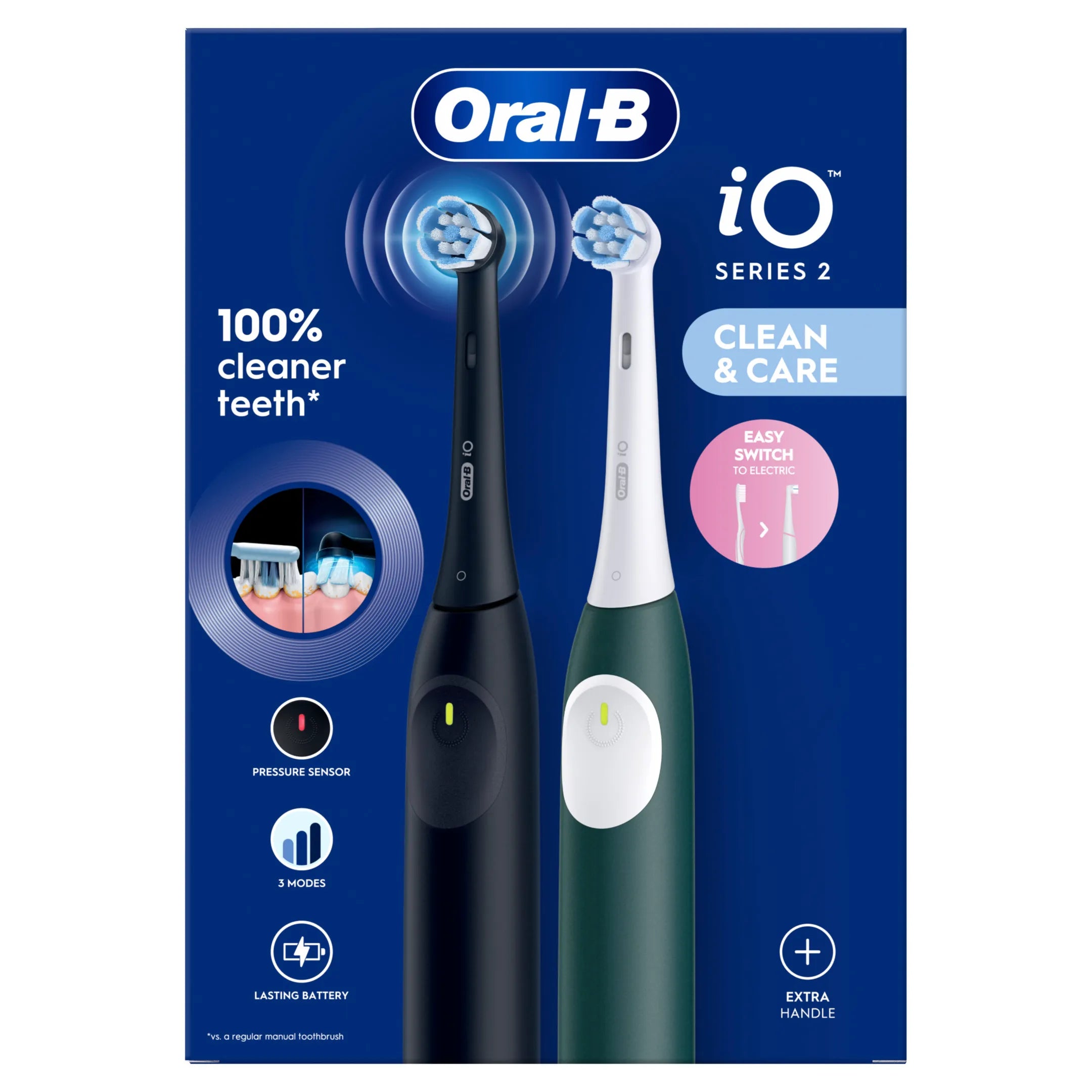 Oral-B Elektrische tandenborstel iO2 Duo zwart/groen