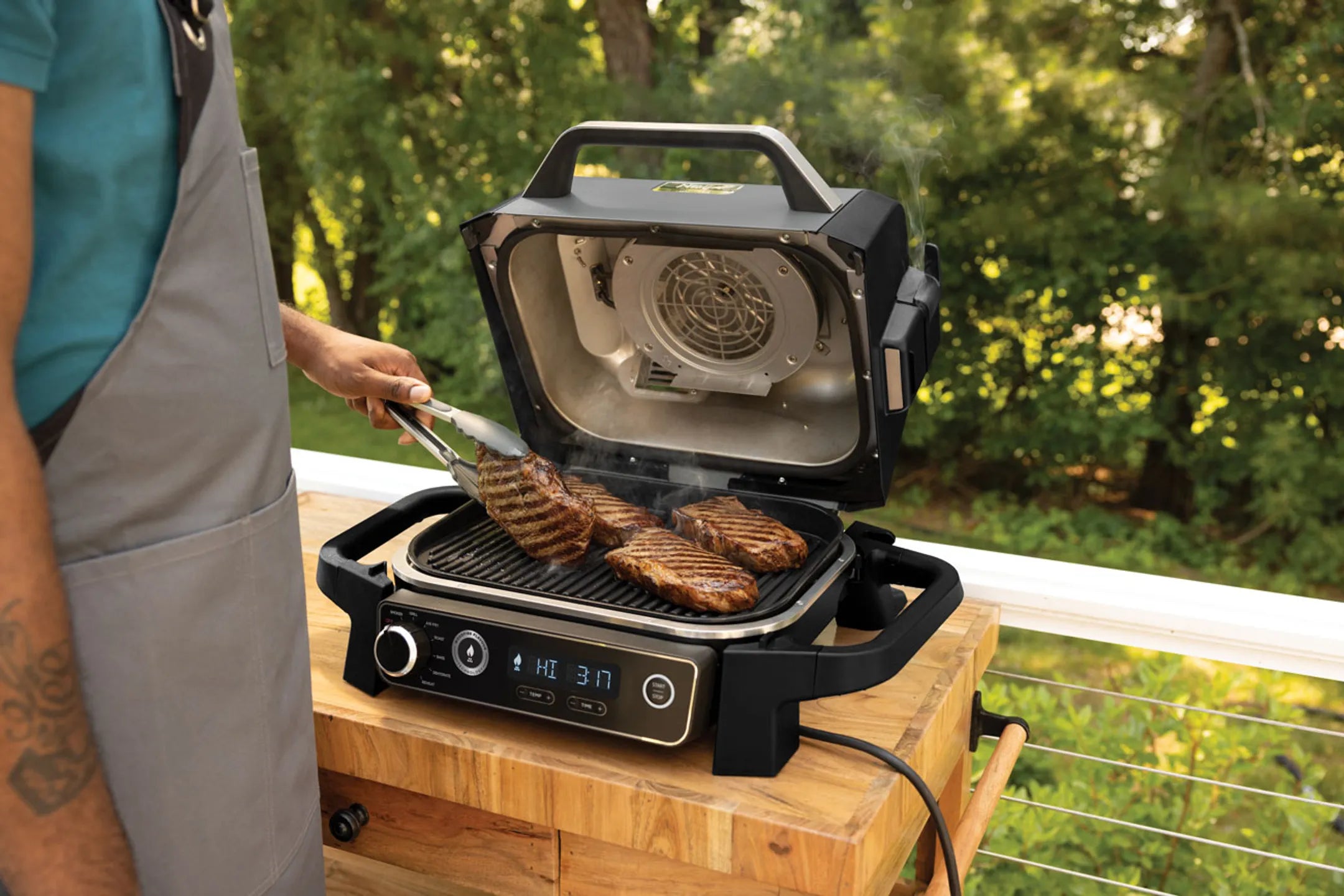 Ninja Elektrische barbecue Woodfire OG701EU