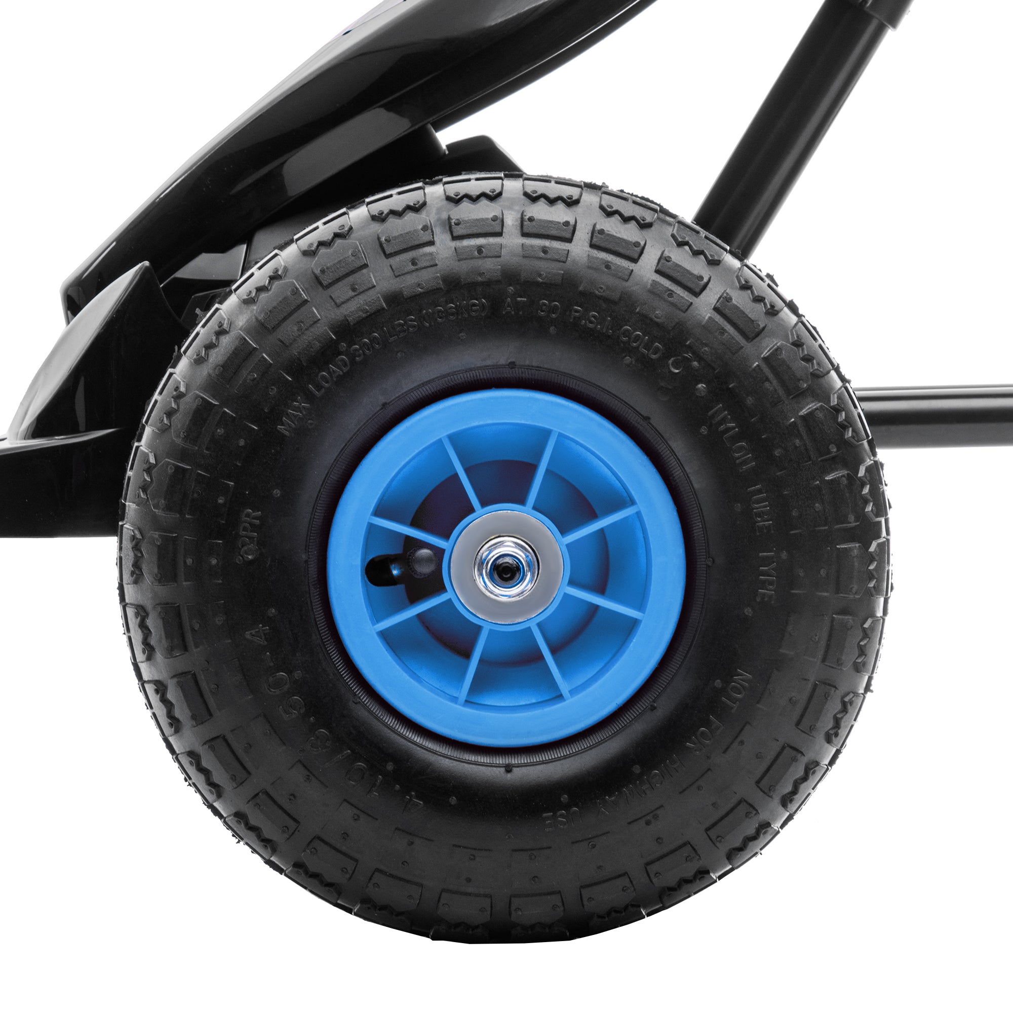 HOMCOM skelter, kindervoertuig met pedaal, pedaalauto, outdoor, blauw+zwart