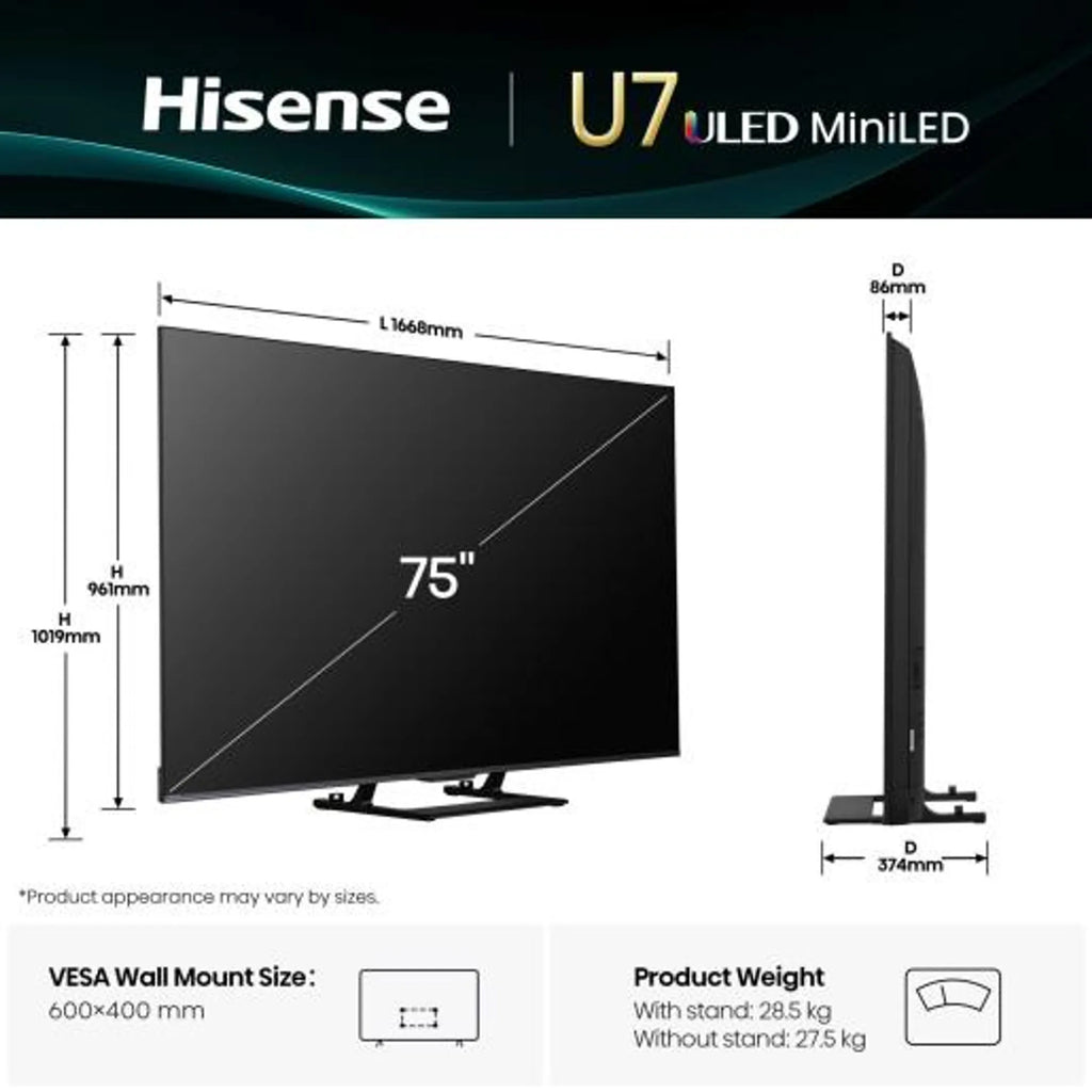 Hisense Mini-LED 4K TV 75U79Q (2025) - 75 inch