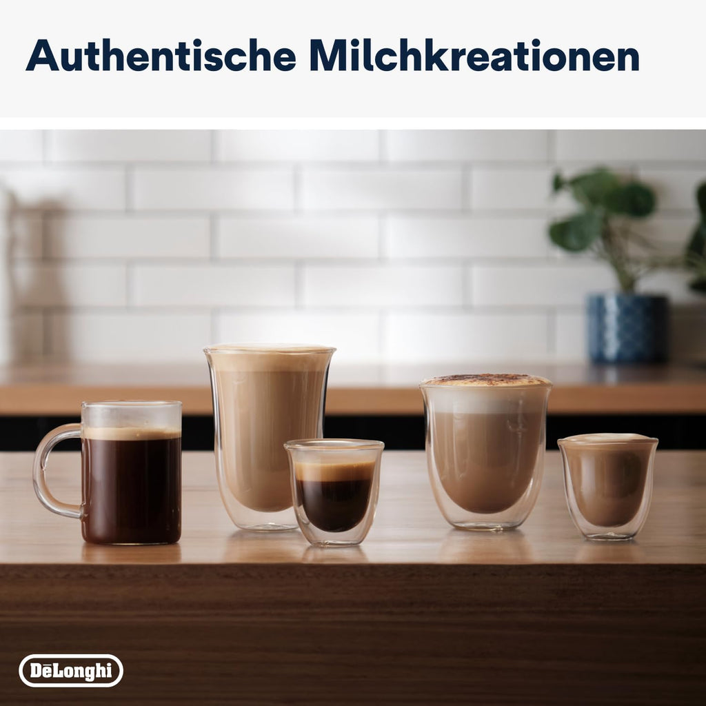 De'Longhi La Specialista Arte EC9155. MB Machine met zeven dragers, espressomachine met molen, 8 malingen, 15 bar, 3 temperaturen, melkopschuimmondstuk, 1300 W, tank van 1,5 l, roestvrij staal/zwart incl. barista-kit