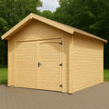 Trcarport med gavltag og dobbeltdre, 3x5x2,7m