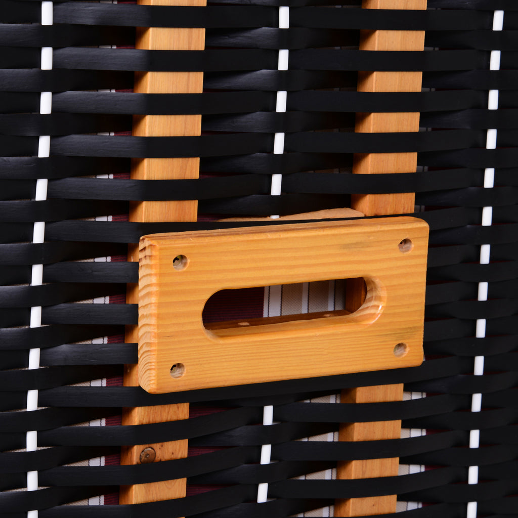 Dubbele ligstoel met dak dubbele ligstoel chaise longue voetensteun PE rotan rood