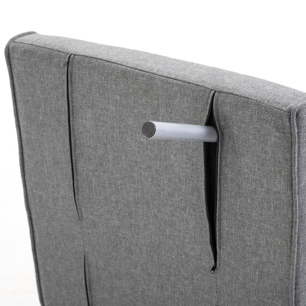 HOMCOM slaapbank met armleuningen slaapfauteuil logeerbed opklapbed chaise longue
