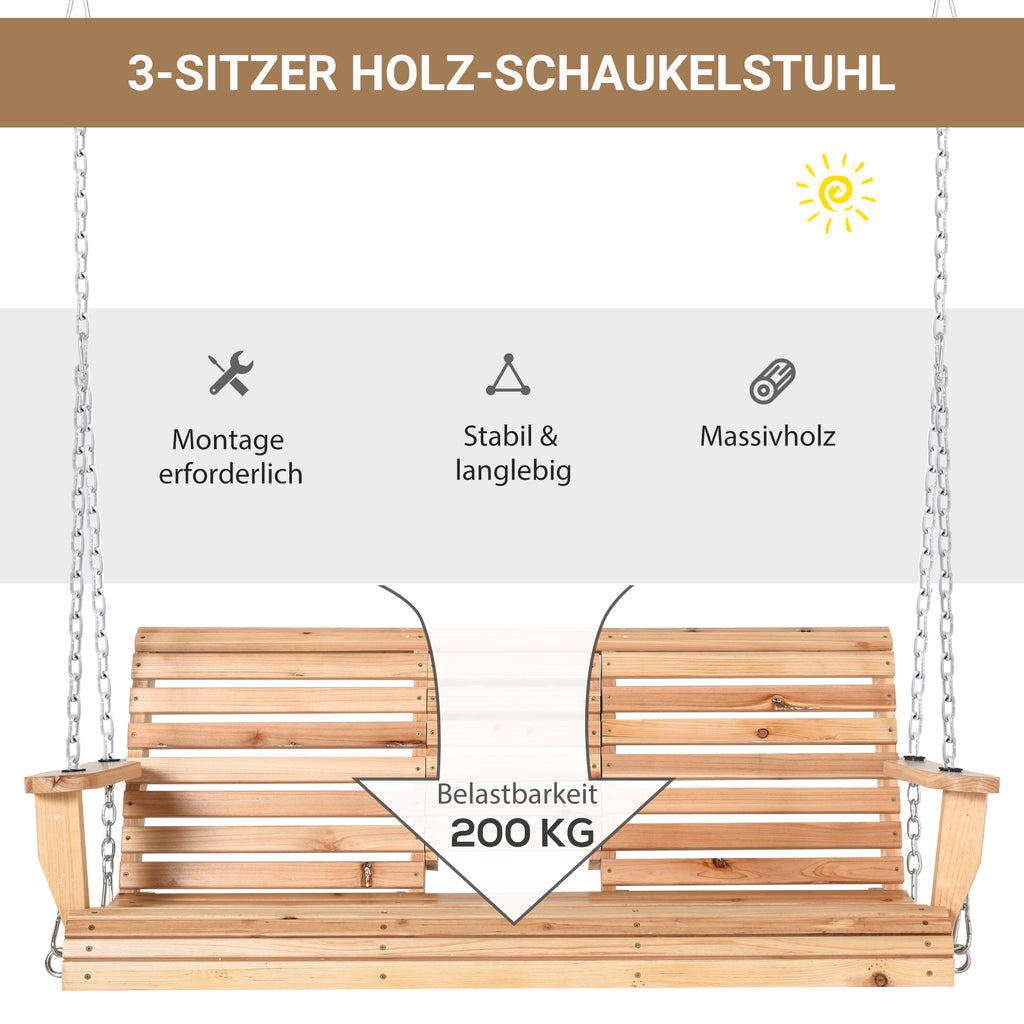 Outsunny tuinschommel schommelbank