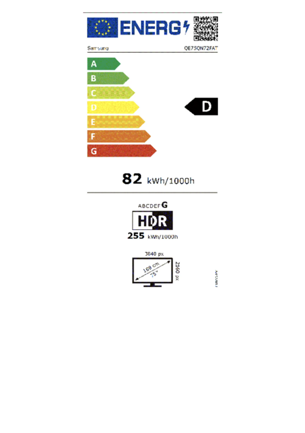 Samsung Neo QLED 4K QE75QN72F Mini LED (2025) - 75 inch