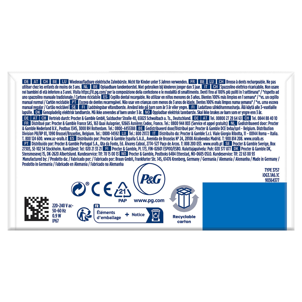 Oral-B Elektrische tandenborstel iO3s Black Mat