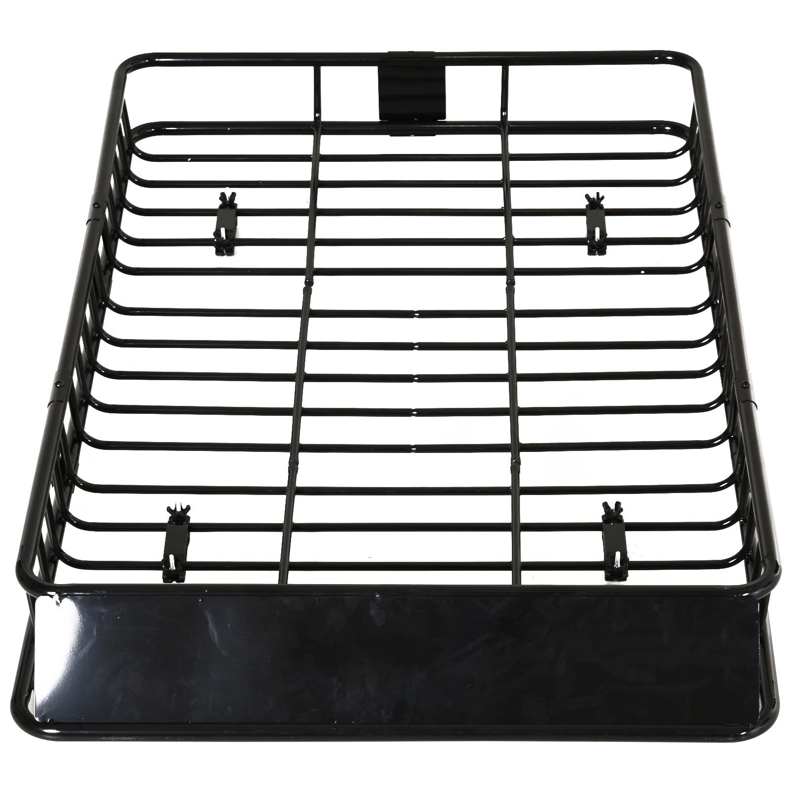 HOMCOM Universele dakkoffer autodakdrager dakbagagerek bagagemand bagagerek plank metaal zwart 162 x 99 x 16 cm | Aosom.de