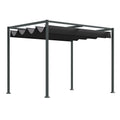 Outsunny Pergola Tuin 298x213x222 cm Polyester Zonnendak voor Tuin