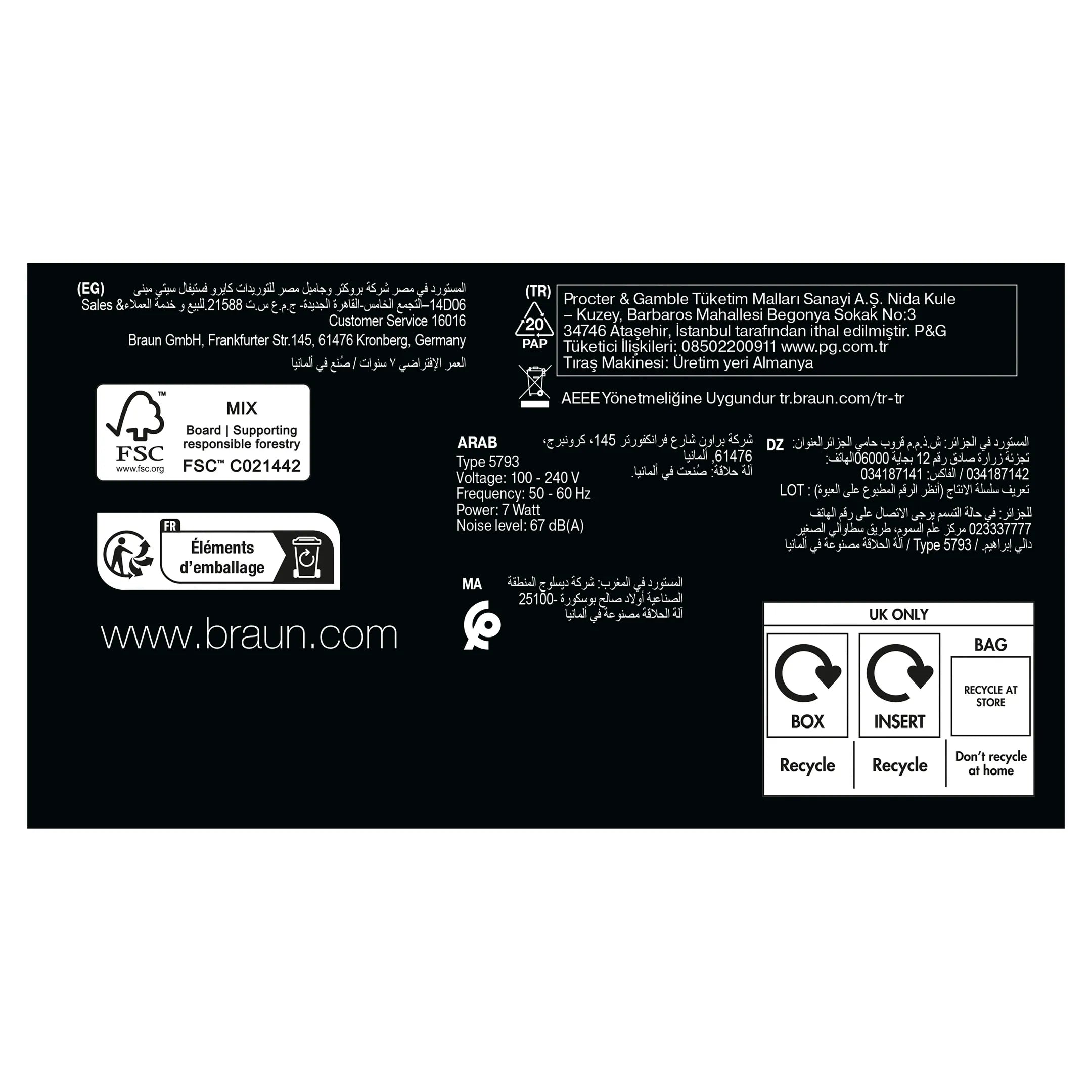 Braun Elektrisch scheerapparaat Series 9 9615s