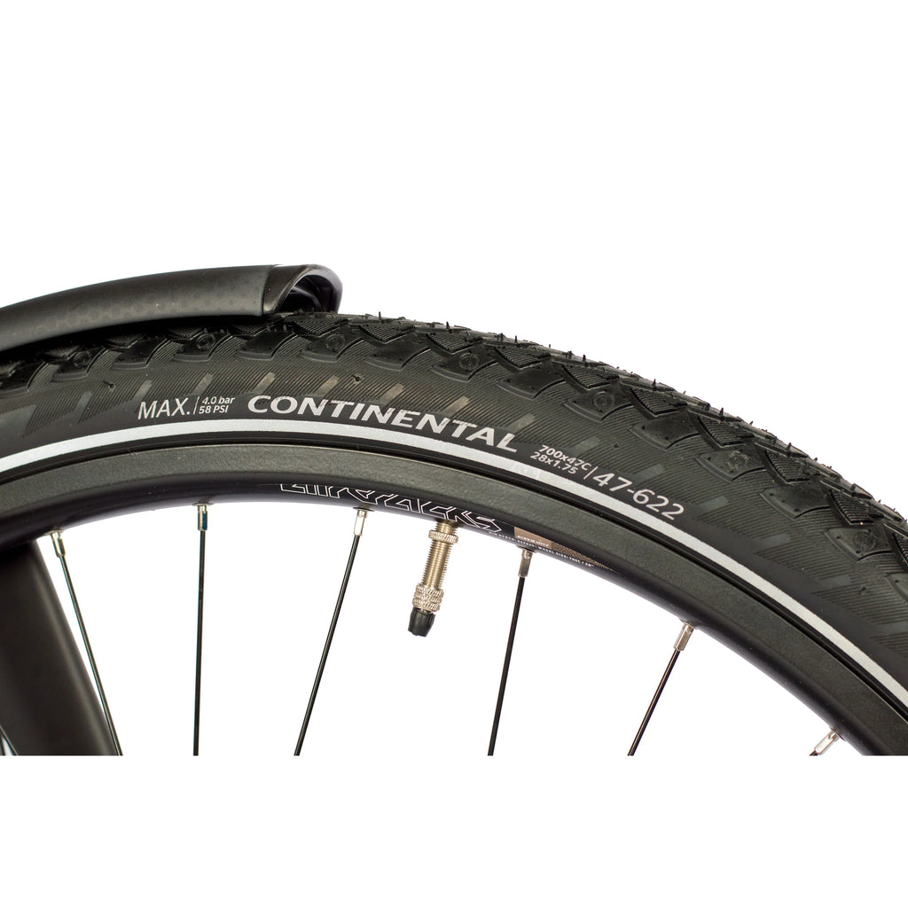 28 Inch Heren XXL Trekkingfiets TR.2880 Trekkingfiets 27 x Speed Shimano DEORE RD-M592 SGS Zwart