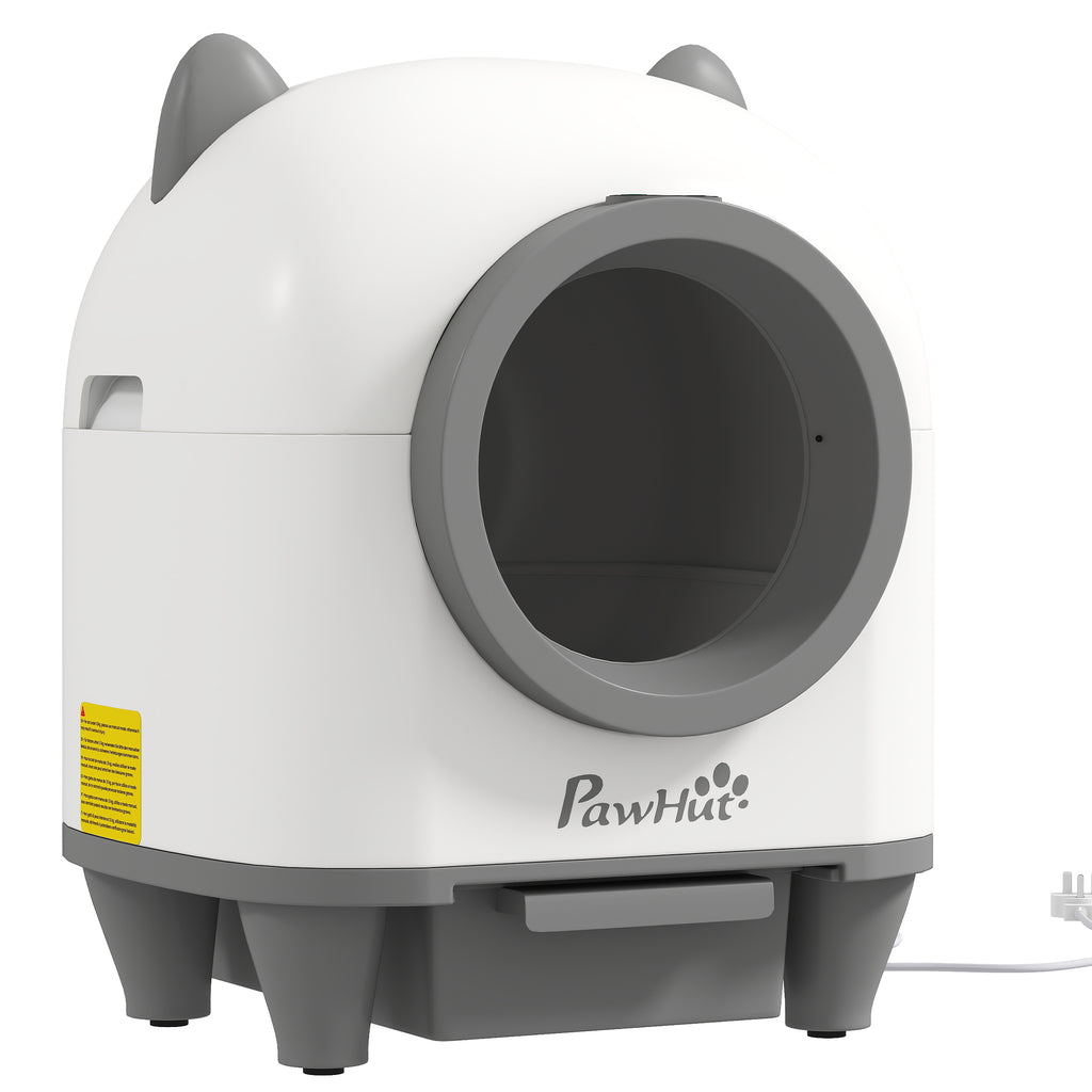PawHut Zelfreinigende Kattenbak met App-besturing 80 L Geurbestrijding voor Meerdere Katten