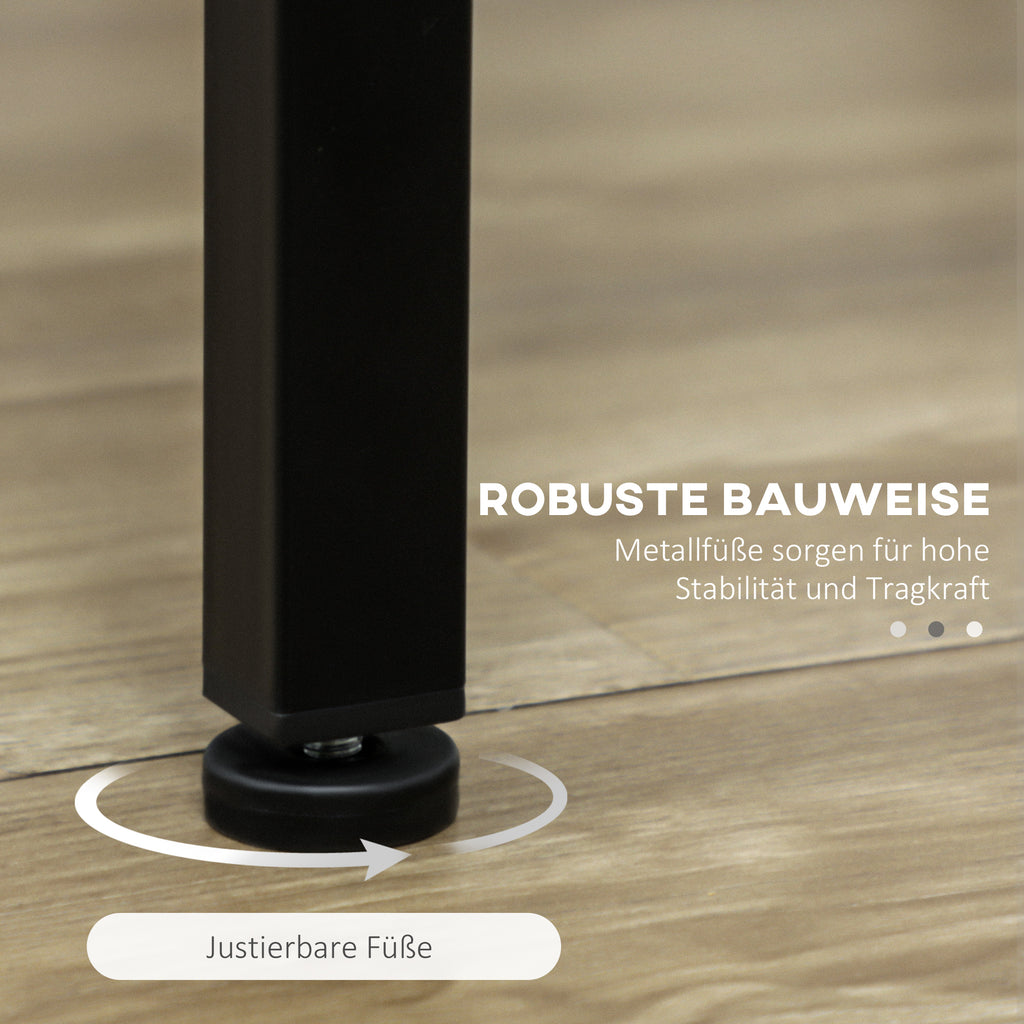 HOMCOM 5-delig. Bartafelset met industrieel design, 1 bartafel, 4 barkrukken, bankstel, aanrecht, zwart+bruin